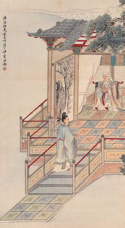 叶曼叔 人物 立轴